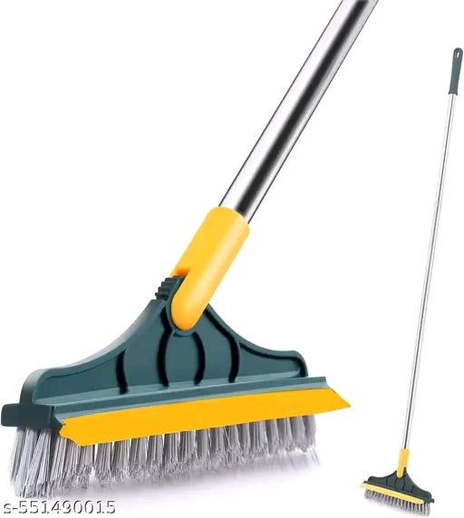 Cleaning Brush 3 in 1 Features | 2 side
brush and 1 side wiper - Long steel Handle
 1pcs.