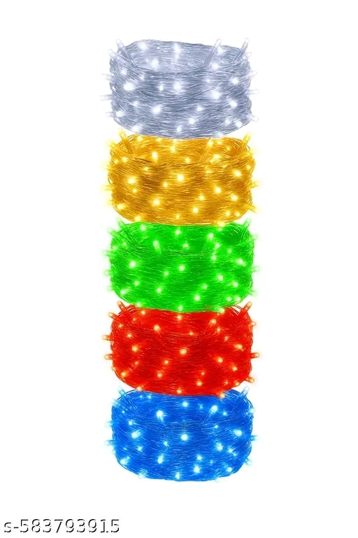 WTC Multicolor 10 m LED String Lights
38 Bulbs . Steady Glow . Ideal for Diwali,
Weddings &Room Décor