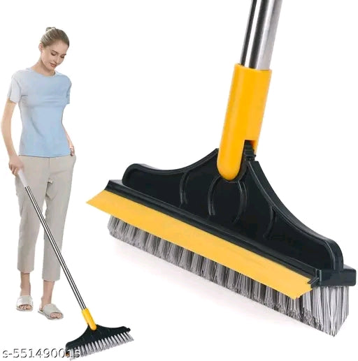Cleaning Brush 3 in 1 Features | 2 side
brush and 1 side wiper - Long steel Handle
 1pcs.