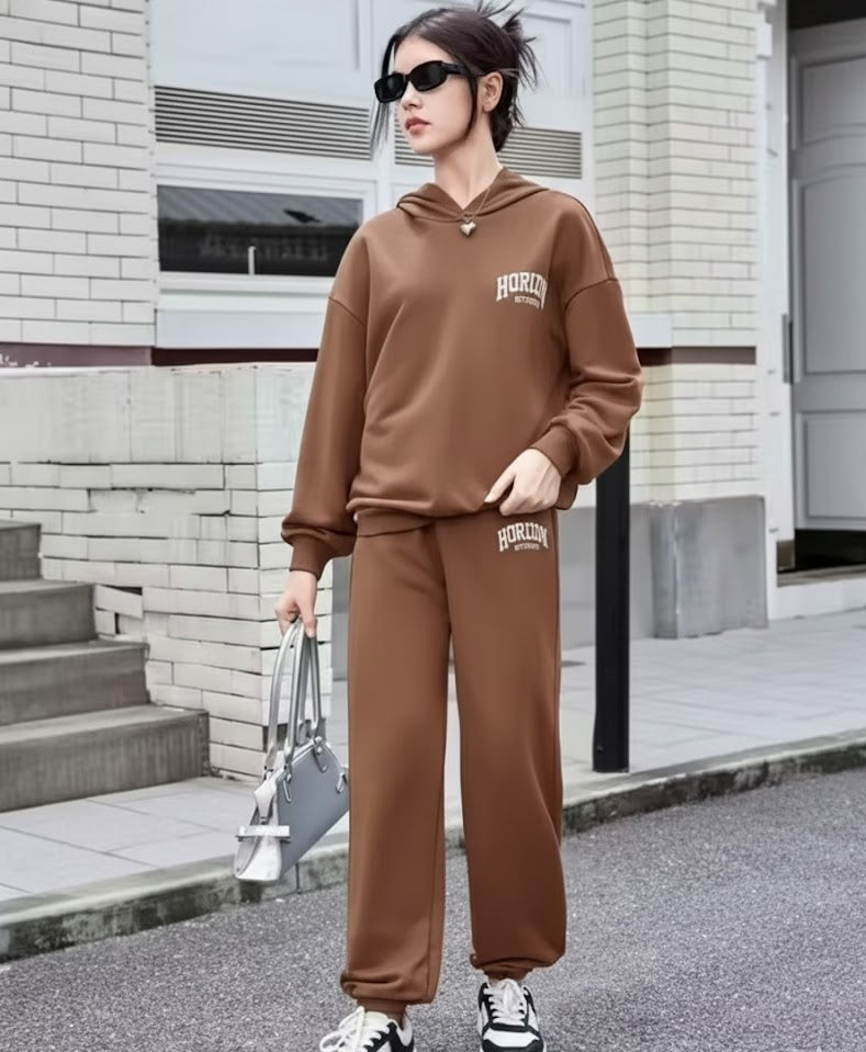 "Fleece Horizon Wool Co‑Ord Set for Women – Stylish Winter Wear with Long Sleeves, Multiple Sizes"