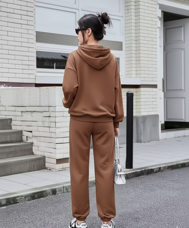 "Fleece Horizon Wool Co‑Ord Set for Women – Stylish Winter Wear with Long Sleeves, Multiple Sizes"